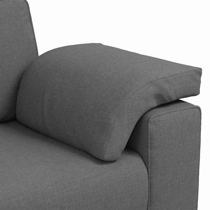Sofa mit Kissen Dunkelgrau 160 x 77 x 82 cm Stoff