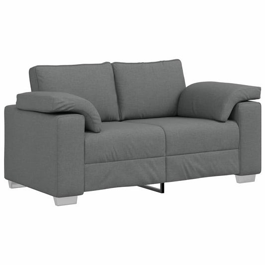 Sofa mit Kissen Dunkelgrau 160 x 77 x 82 cm Stoff