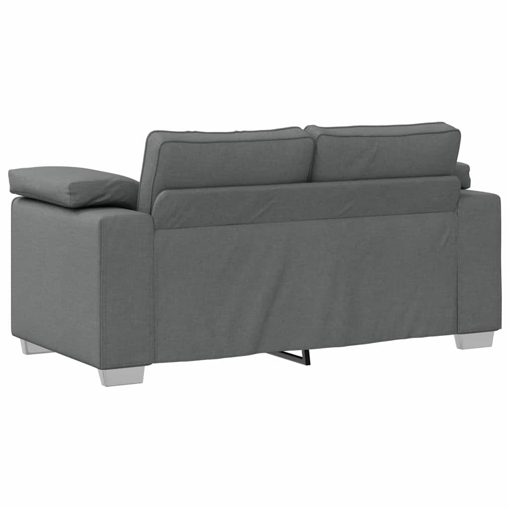 Sofa mit Kissen Dunkelgrau 160 x 77 x 82 cm Stoff