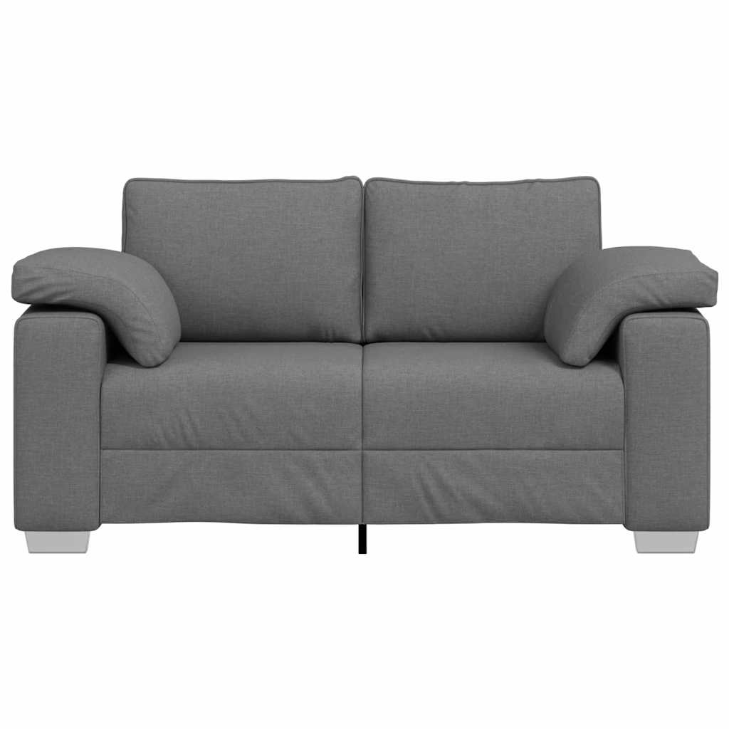 Sofa mit Kissen Dunkelgrau 160 x 77 x 82 cm Stoff