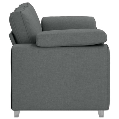 Sofa mit Kissen Dunkelgrau 160 x 77 x 82 cm Stoff