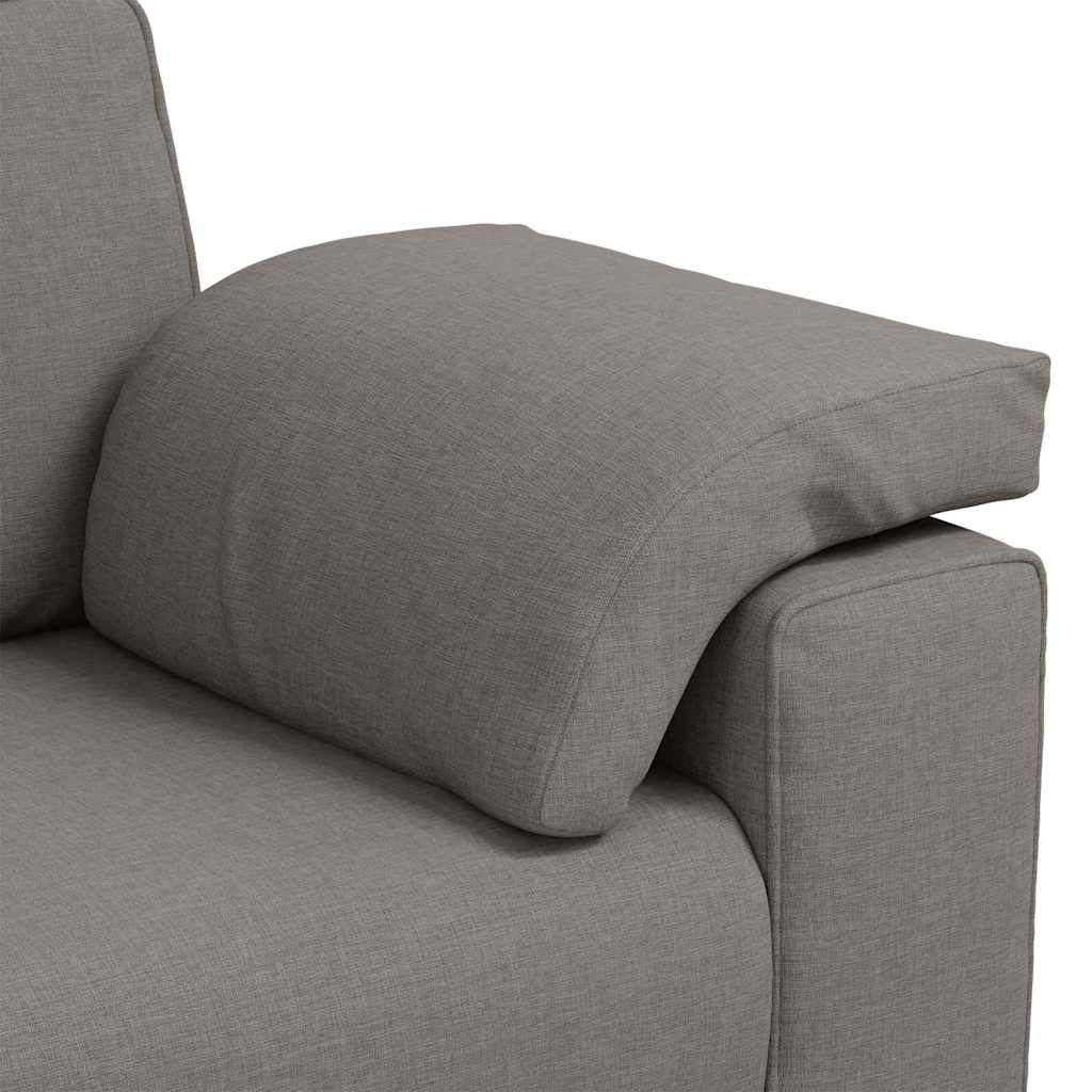 Sofa mit Kissen Taupe 160 x 77 x 82 cm Stoff