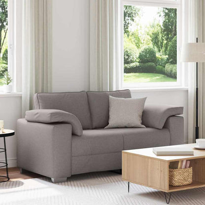 Sofa mit Kissen Taupe 160 x 77 x 82 cm Stoff