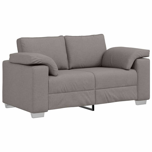 Sofa mit Kissen Taupe 160 x 77 x 82 cm Stoff
