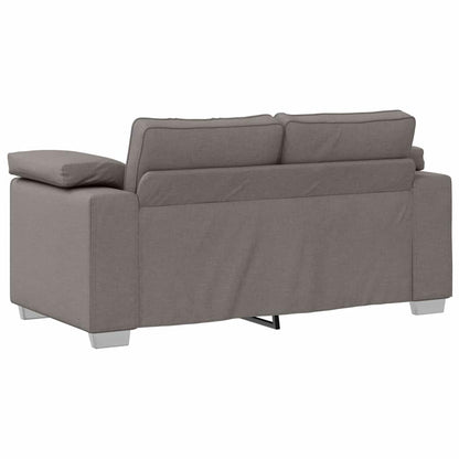 Sofa mit Kissen Taupe 160 x 77 x 82 cm Stoff
