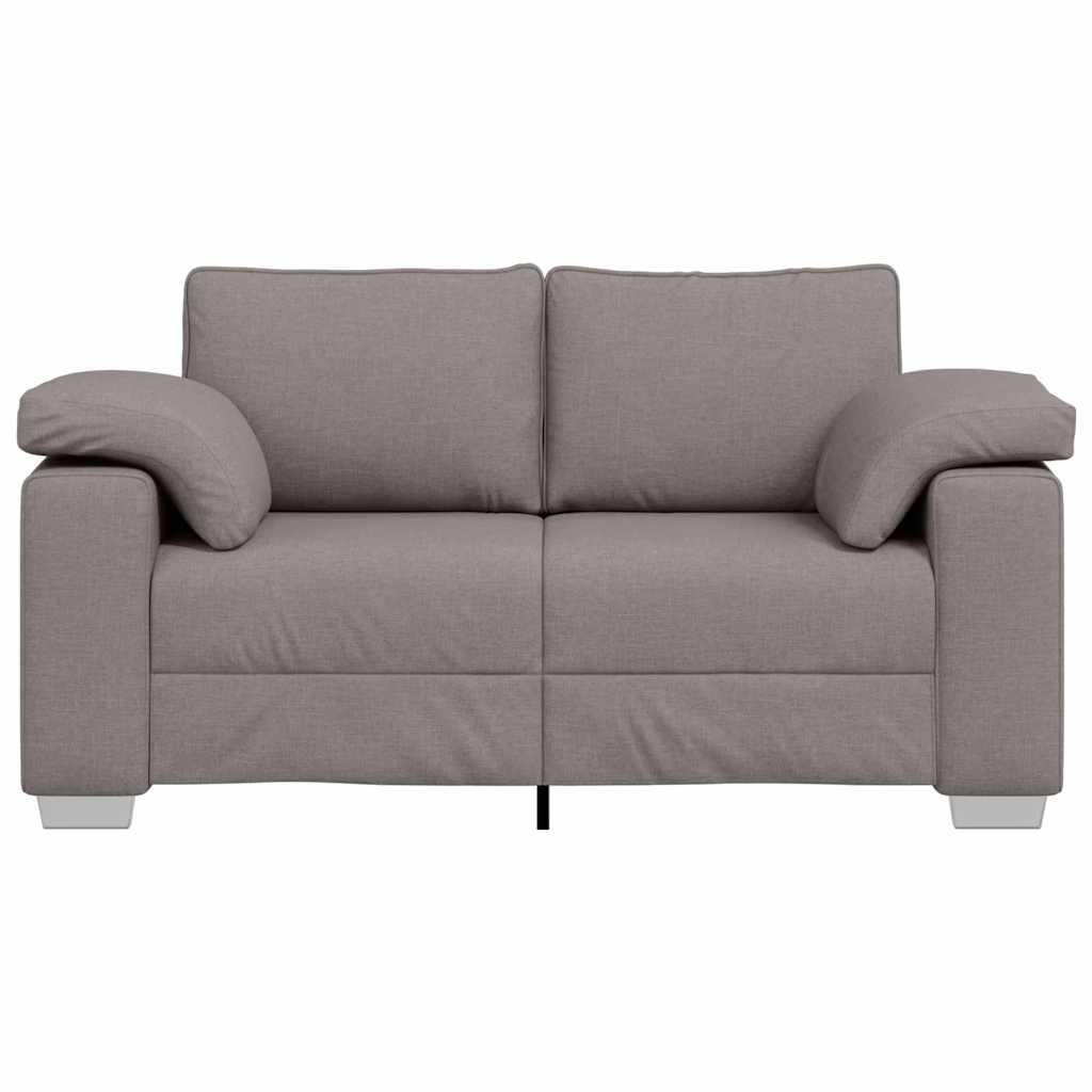 Sofa mit Kissen Taupe 160 x 77 x 82 cm Stoff