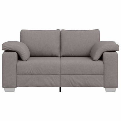 Sofa mit Kissen Taupe 160 x 77 x 82 cm Stoff