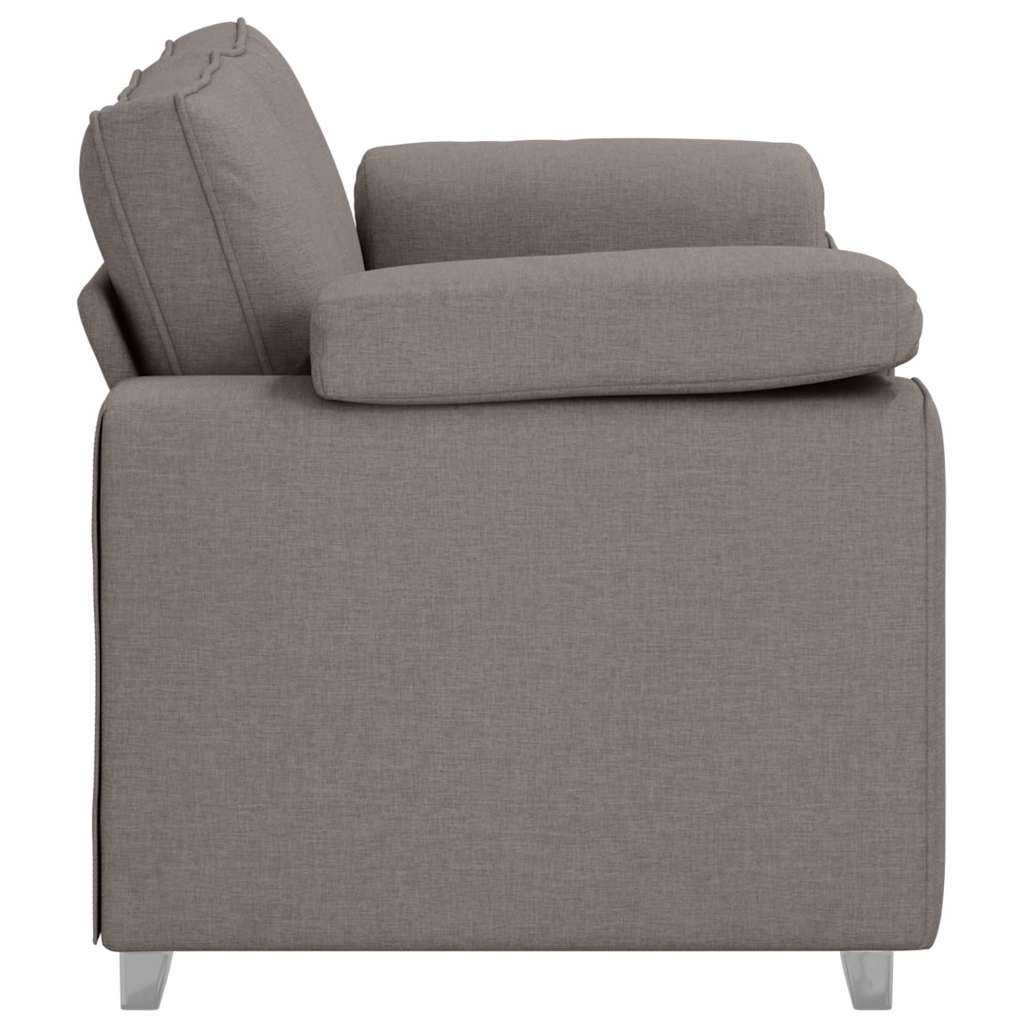 Sofa mit Kissen Taupe 160 x 77 x 82 cm Stoff