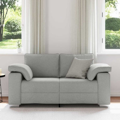 Sofa mit Kissen Wolken-Grau 160 x 77 x 82 cm Stoff