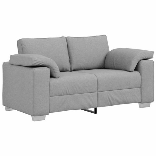 Sofa mit Kissen Wolken-Grau 160 x 77 x 82 cm Stoff