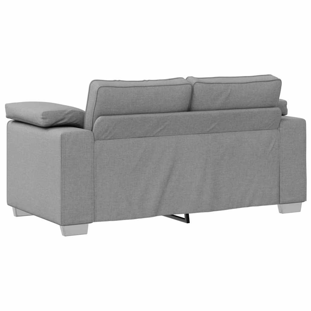 Sofa mit Kissen Wolken-Grau 160 x 77 x 82 cm Stoff