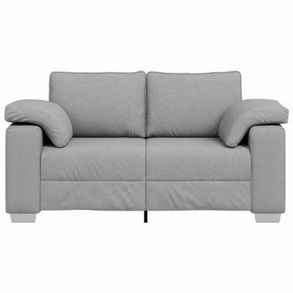 Sofa mit Kissen Wolken-Grau 160 x 77 x 82 cm Stoff
