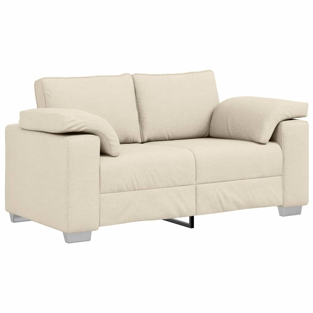 Sofa Beige 160 x 77 x 82 cm Leinen