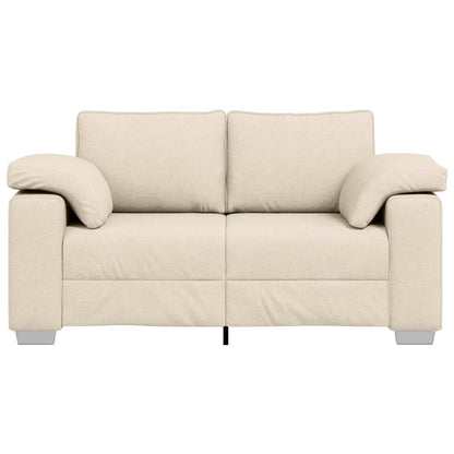 Sofa Beige 160 x 77 x 82 cm Leinen