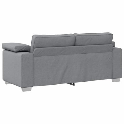 Sofa mit Kissen Hellgrau 180 x 77 x 82 cm Stoff