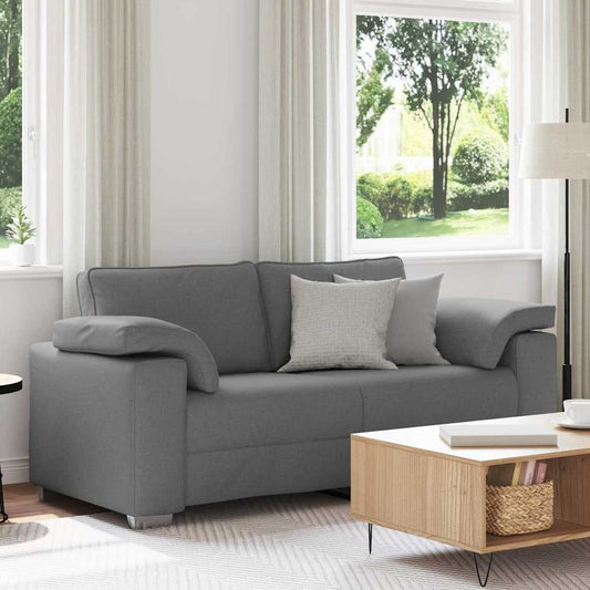 Sofa mit Kissen Dunkelgrau 180 x 77 x 82 cm Stoff
