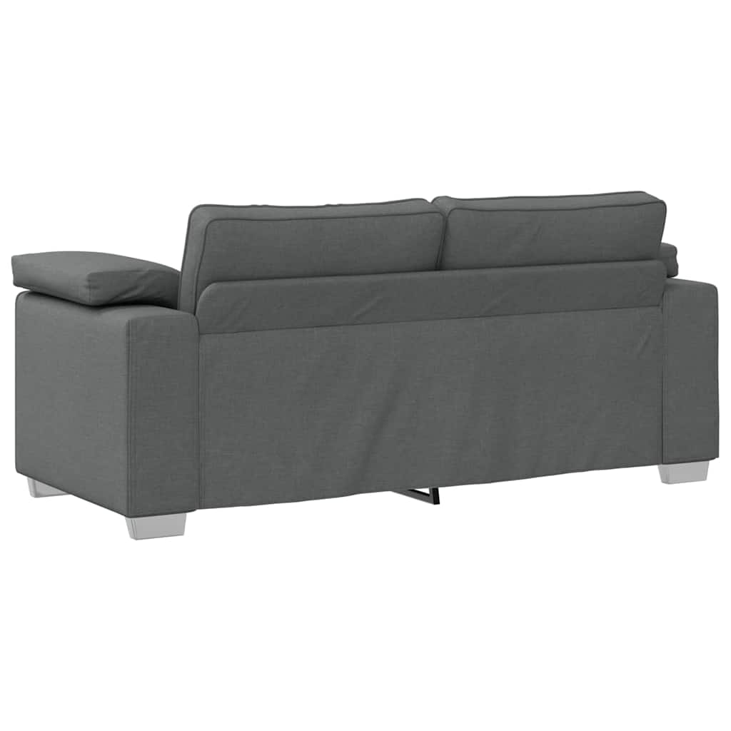 Sofa mit Kissen Dunkelgrau 180 x 77 x 82 cm Stoff