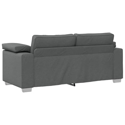 Sofa mit Kissen Dunkelgrau 180 x 77 x 82 cm Stoff
