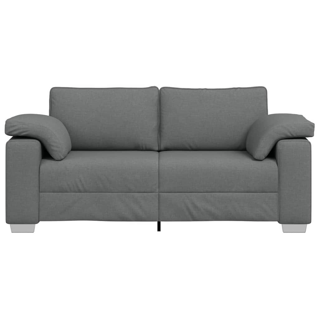 Sofa mit Kissen Dunkelgrau 180 x 77 x 82 cm Stoff