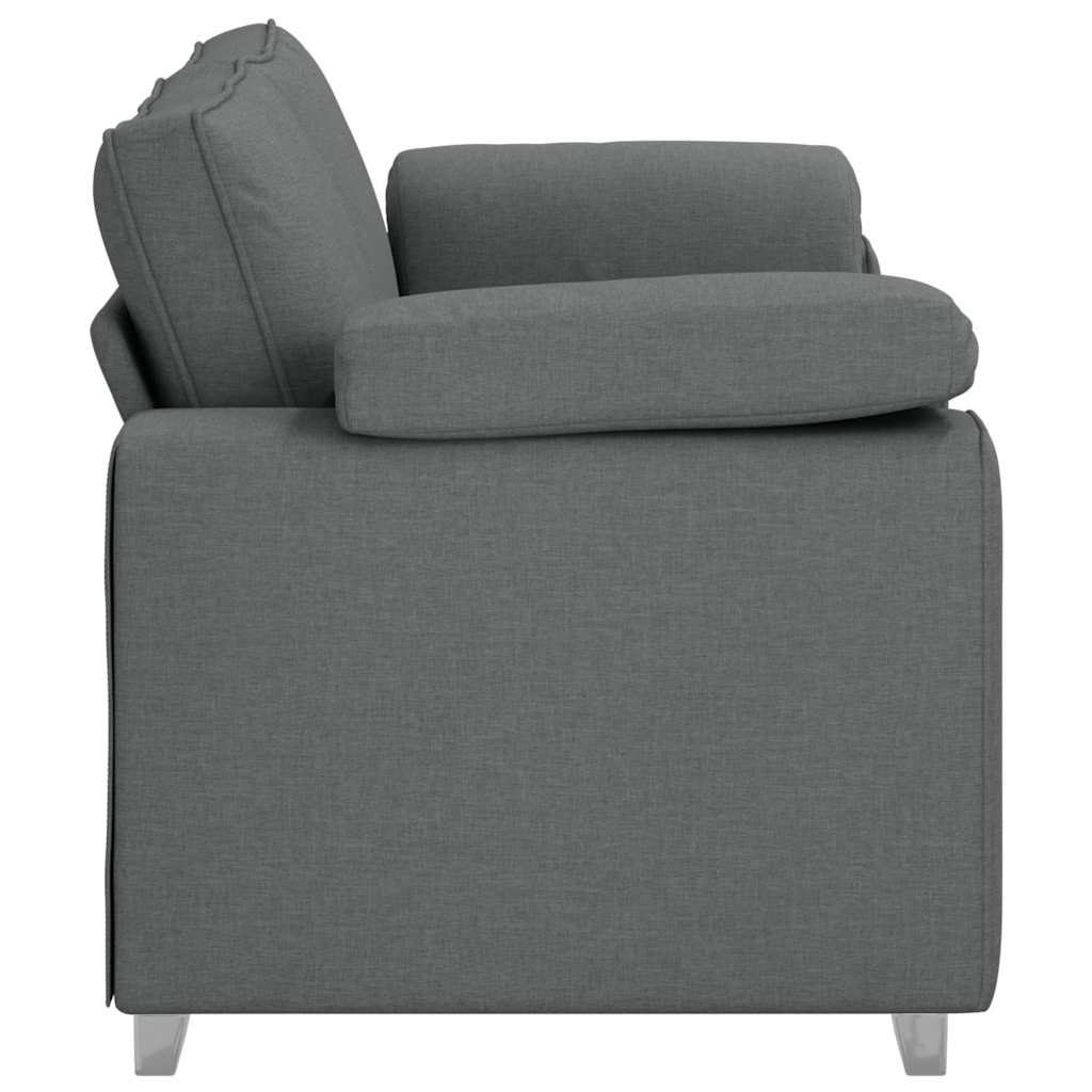 Sofa mit Kissen Dunkelgrau 180 x 77 x 82 cm Stoff