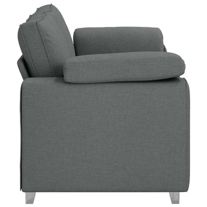 Sofa mit Kissen Dunkelgrau 180 x 77 x 82 cm Stoff