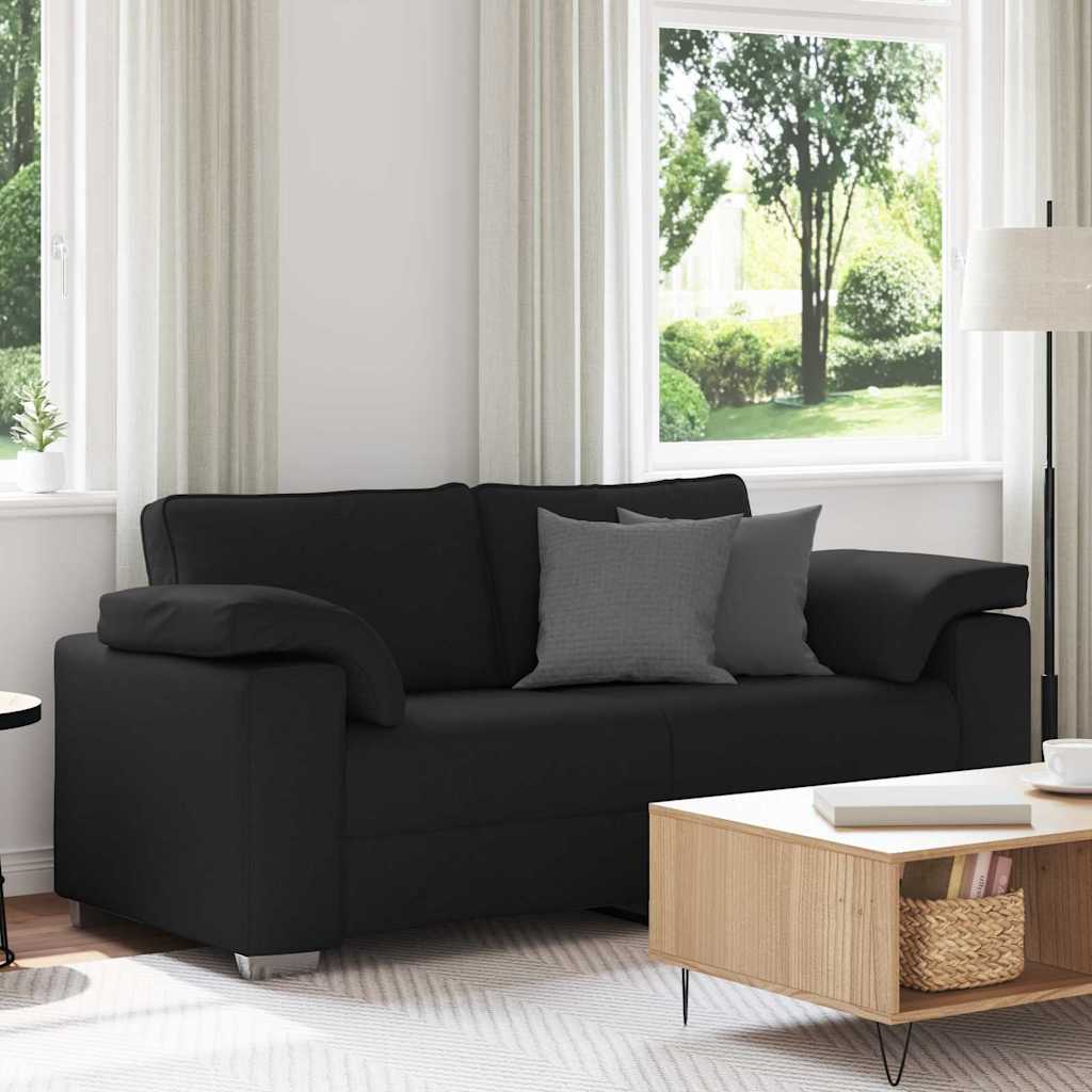 Sofa Schwarz 180 x 77 x 82 cm Stoff