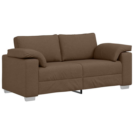 Sofa mit Kissen Braun 180 x 77 x 82 cm Stoff