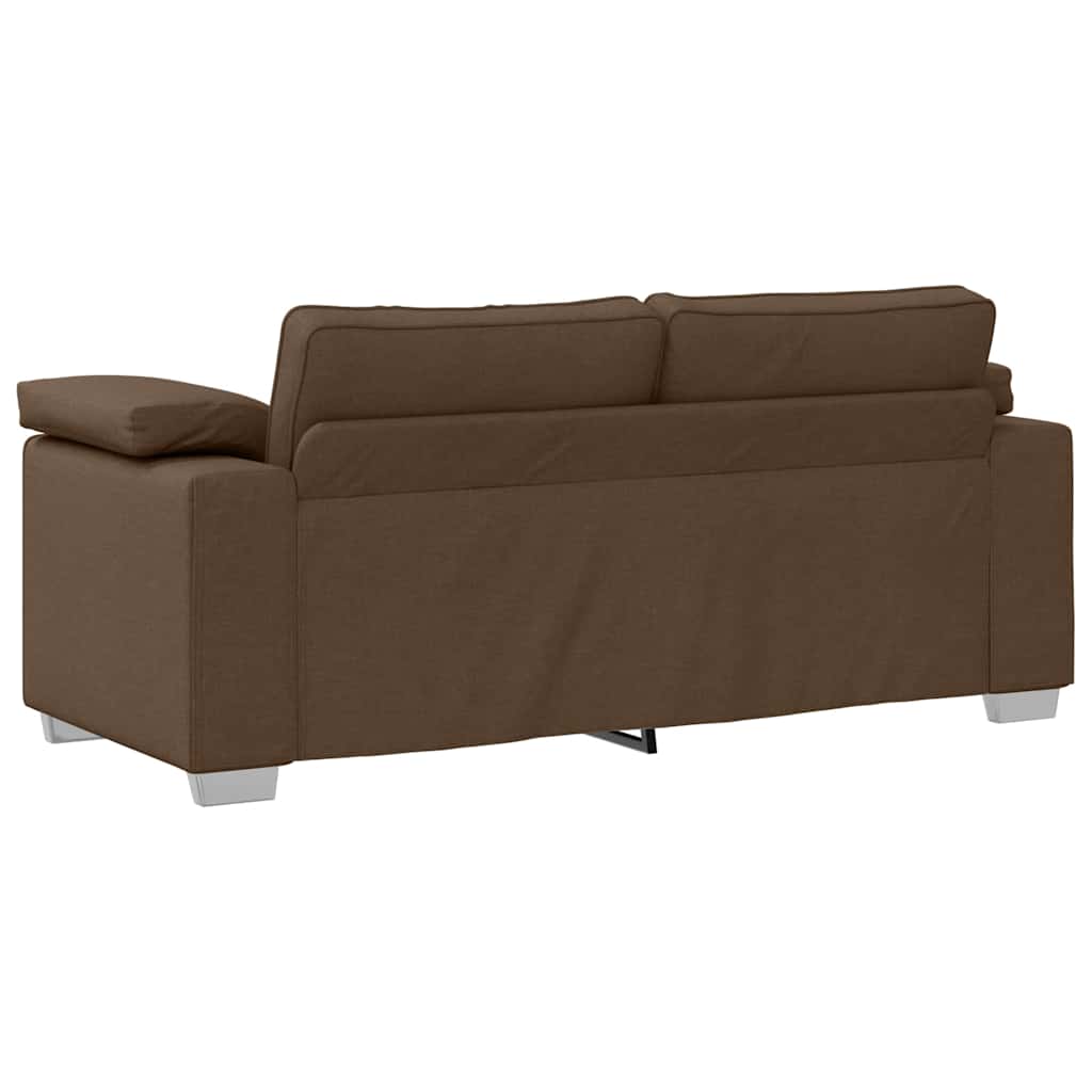 Sofa mit Kissen Braun 180 x 77 x 82 cm Stoff