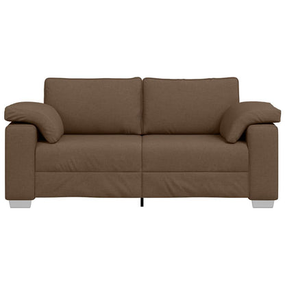 Sofa mit Kissen Braun 180 x 77 x 82 cm Stoff