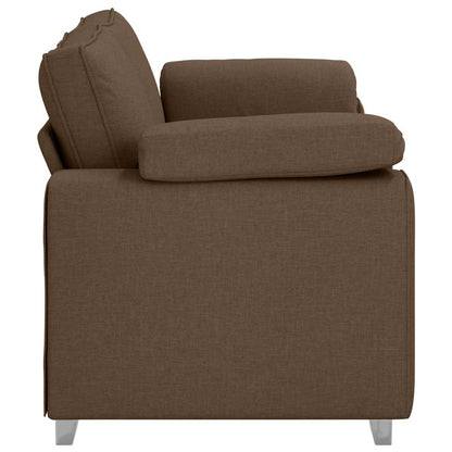 Sofa mit Kissen Braun 180 x 77 x 82 cm Stoff