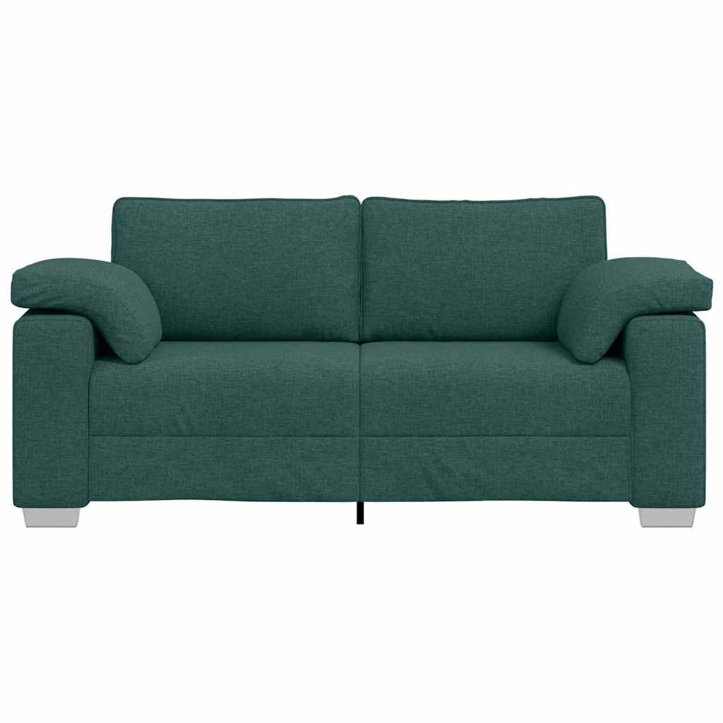 Sofa Dunkelgrün 180 x 77 x 82 cm Stoff