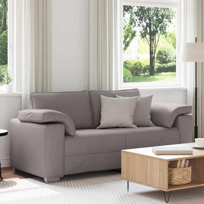 Sofa mit Kissen Taupe 180 x 77 x 82 cm Stoff