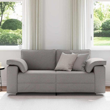 Sofa mit Kissen Taupe 180 x 77 x 82 cm Stoff