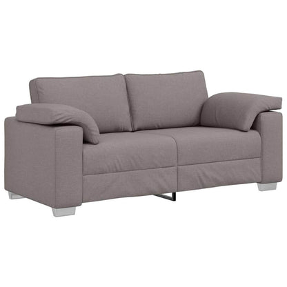 Sofa mit Kissen Taupe 180 x 77 x 82 cm Stoff