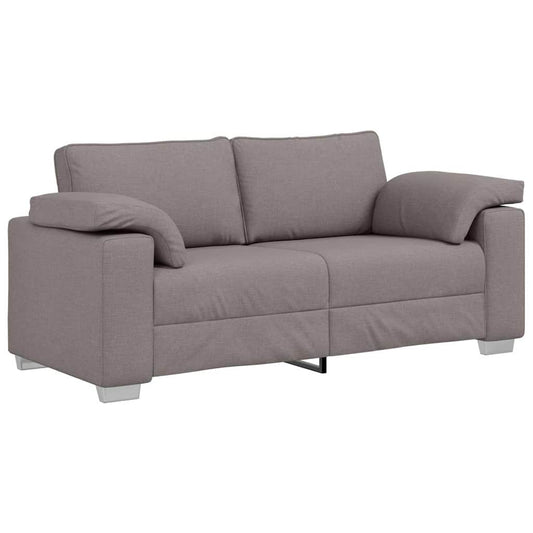 Sofa mit Kissen Taupe 180 x 77 x 82 cm Stoff