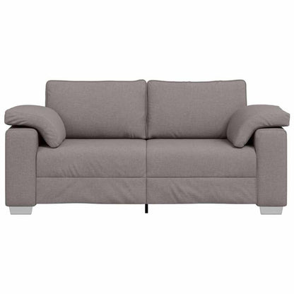 Sofa mit Kissen Taupe 180 x 77 x 82 cm Stoff