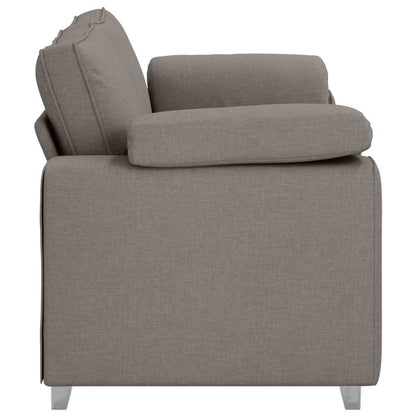 Sofa mit Kissen Taupe 180 x 77 x 82 cm Stoff