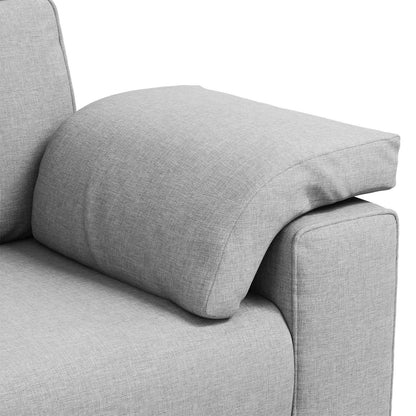 Sofa Wolkengrau 180 x 77 x 82 cm Stoff