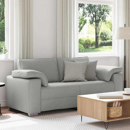 Sofa mit Kissen Wolken-Grau 180 x 77 x 82 cm Stoff