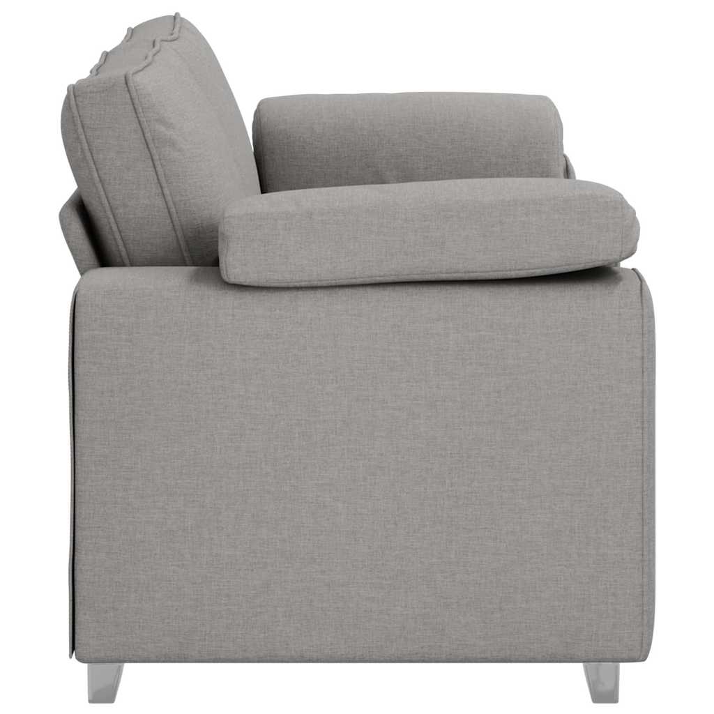 Sofa mit Kissen Wolken-Grau 180 x 77 x 82 cm Stoff
