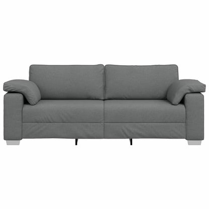 Sofa Dunkelgrau 219 x 77 x 82 cm Stoff