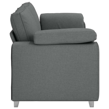 Sofa Dunkelgrau 219 x 77 x 82 cm Stoff