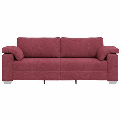 Sofa Weinrot 219 x 77 x 82 cm Stoff
