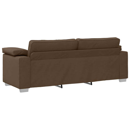 Sofa Braun 219 x 77 x 82 cm Stoff