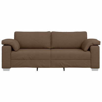Sofa Braun 219 x 77 x 82 cm Stoff