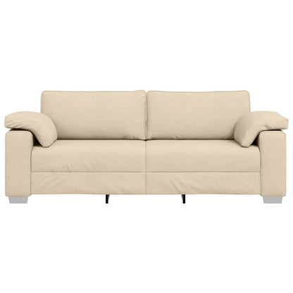 Sofa Creme 219 x 77 x 82 cm Stoff