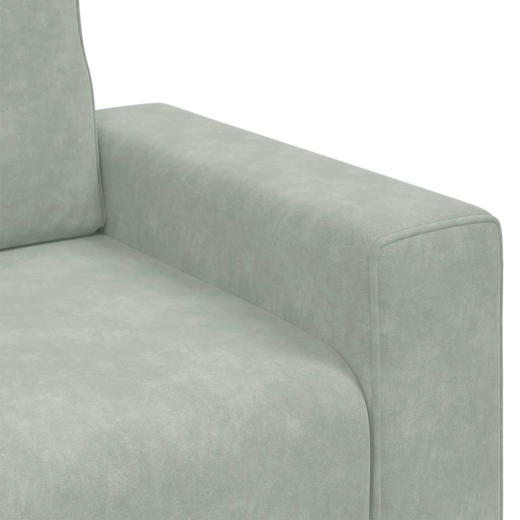 Sessel Hellgrau 60 cm Samt