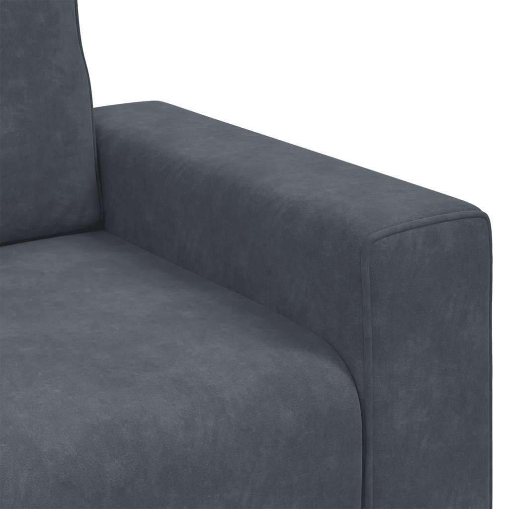 Sessel Dunkelgrau 60 cm Samt