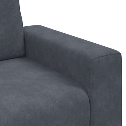 Sessel Dunkelgrau 60 cm Samt