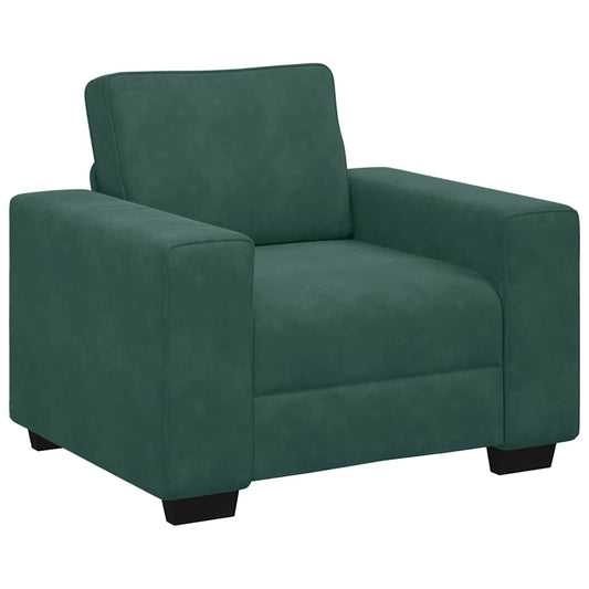 Sessel Dunkelgrün 60 cm Samt